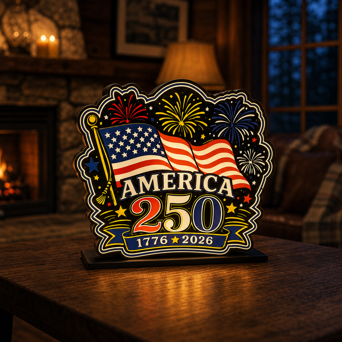 America 250 LED Light Box