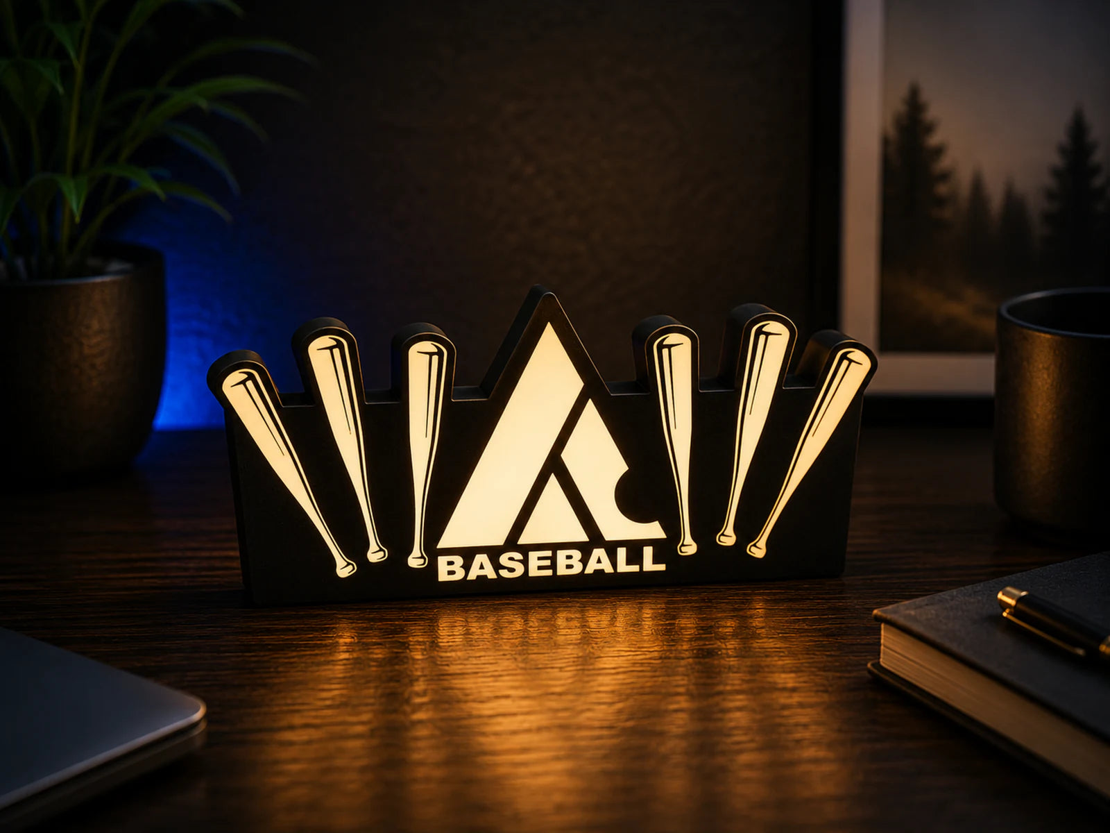 Advanced Athletics Club Baseball custom illuminated light box